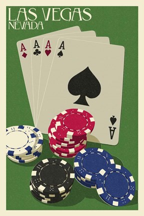 Framed Four Aces Print