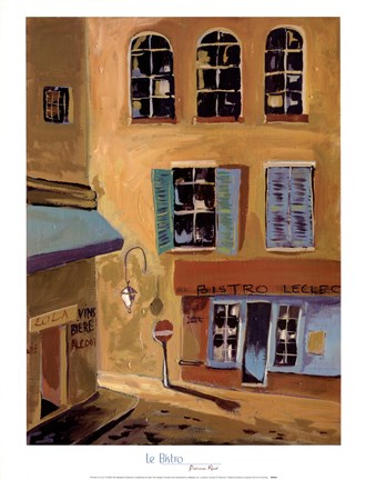 Framed Le Bistro Print
