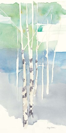 Framed Aspens Panel I Print