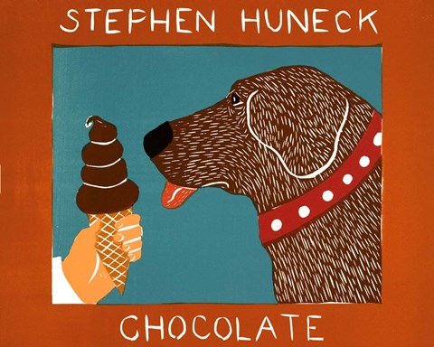 Framed Chocolate Chocolate Dog Print