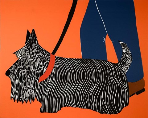 Framed Dogs Can Heel Print