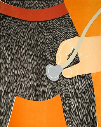 Framed Heart Exam Print