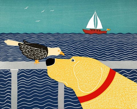 Framed I See A Bird Yellow Print