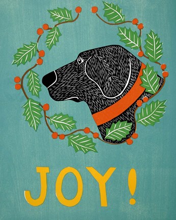 Framed Joy Black Print
