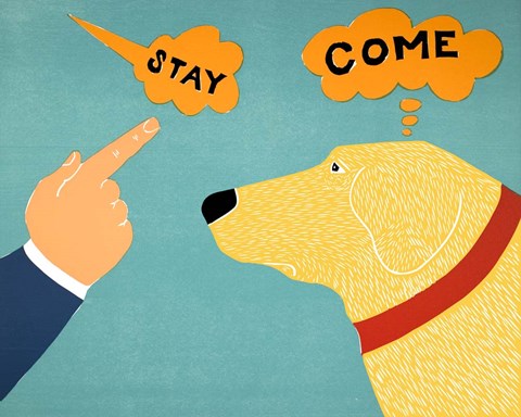 Framed Selective Hearing Yellow Print