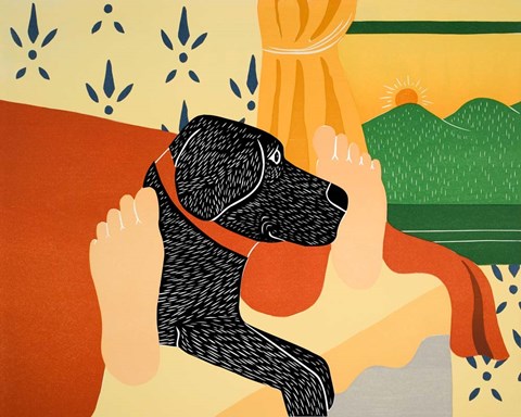 Framed Sunny Day Black Print