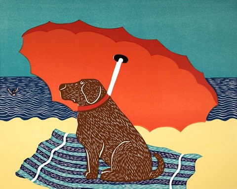 Framed Lifeguard Chocolate Print