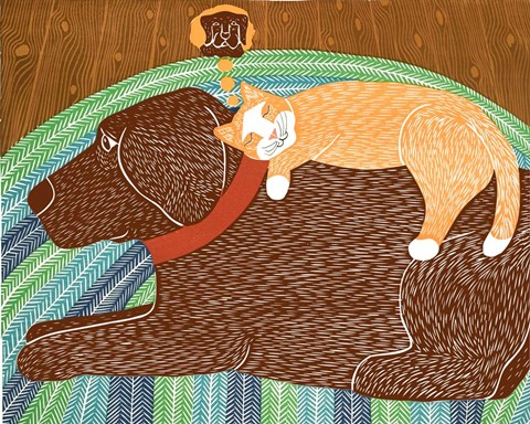 Framed Think A Happy Thought Choc Print