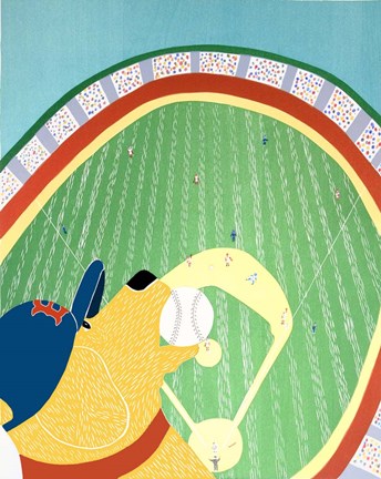 Framed World Champs Yellow Print