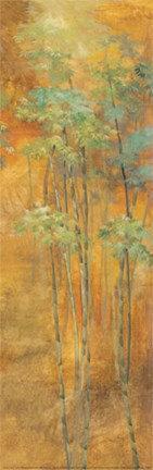 Framed Golden Bamboo II Print