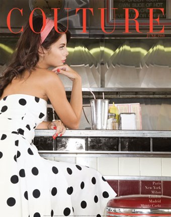 Framed Couture June 1960 Print