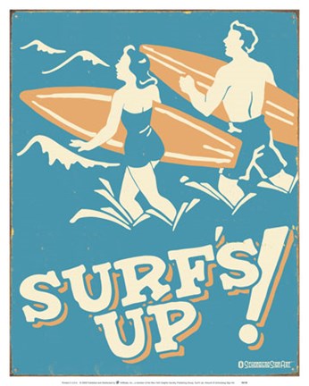 Framed Surf's Up Print
