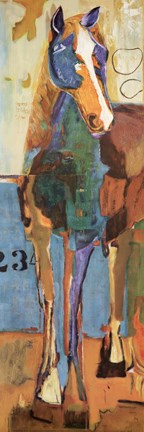 Framed Equinus Two Panel II Print