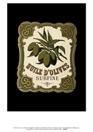 Framed Huile D'Olives Print