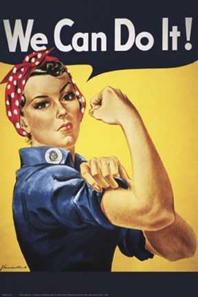 Framed Rosie the Riveter Print