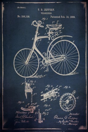Framed Velocipede I Print