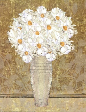 Framed Bouquet Of Daisies III Print