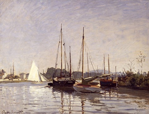 Framed Pleasure Boats, Argenteuil, c.1872-3 Print