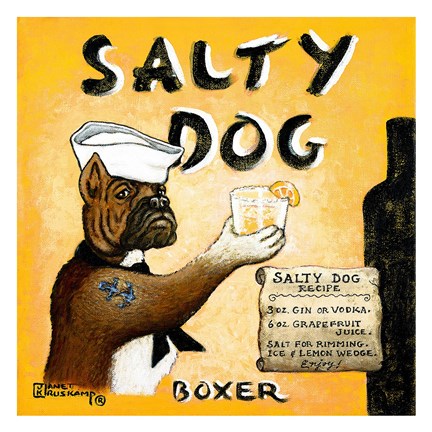 Framed Salty Dog Print