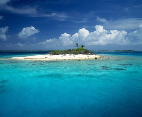 Framed Rangiroa, French Polynesia Print