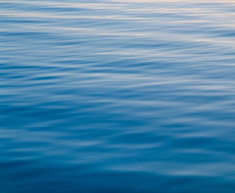 Framed Rippling Water at Sundown Print