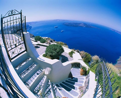 Framed Santorini, Greece Print