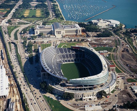 Framed Soldier Field, Chicago Print