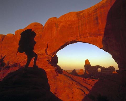 Framed Mountaineering Arches National Park, UT Print