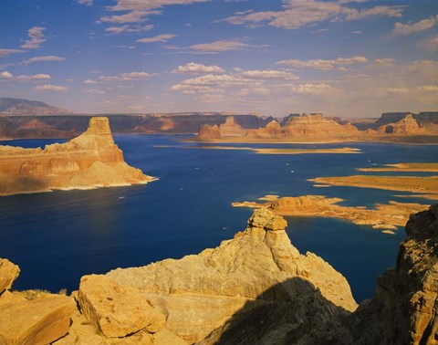 Framed Gunsight Butte, Glen Canyon National Recreation Area, Arizona Print