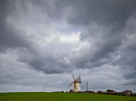 Framed Ballycopeland Windmill, built circa 1800 and still working, Millsile, County Down, Ireland Print