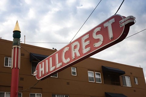 Framed Sign in Hillcrest, San Diego, California Print