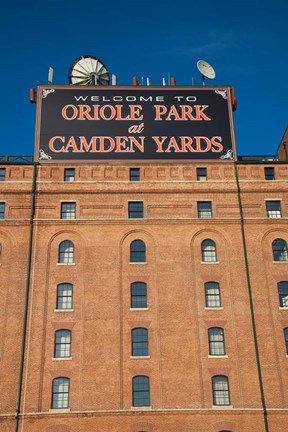 Framed Oriole Park at Camden Yards, Baltimore, Maryland Print