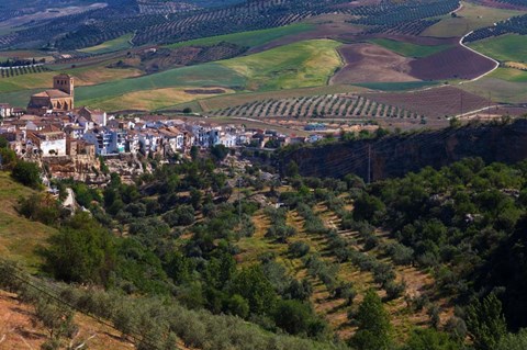 Framed Village of Alhama de Granada, Granada Province, Andalucia, Spain Print