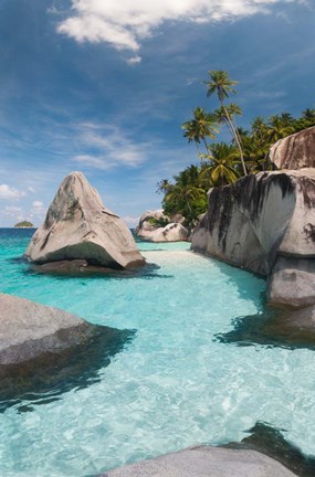 Framed Pulau Dayang Beach, Malaysia Print