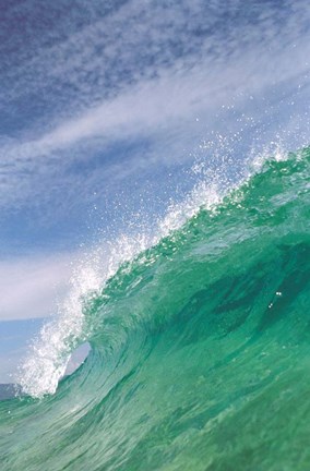 Framed Splashing Wave Print