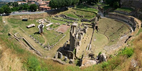 Framed Ruins of Roman Theater, Volterra, Tuscany, Italy Print