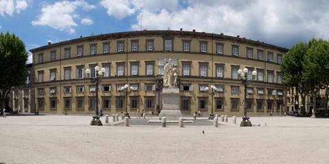 Framed Ducal Palace, Piazza Napoleone, Lucca, Tuscany, Italy Print