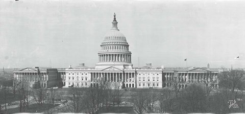 Framed US Capitol, Washington DC, 1916 Print