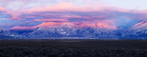 Framed Sangre De Cristo Mountains, Taos County, New Mexico Print