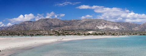 Framed Elafonisi Beach, West Coast, Crete, Greece Print