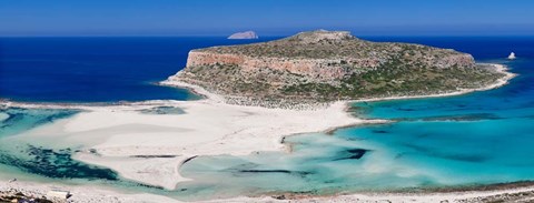 Framed Balos Beach, Gramvousa Peninsula, Crete, Greece Print