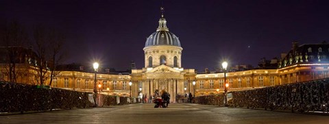 Framed Institute de France from Pont des Arts, Paris, Ile-De-France, France Print