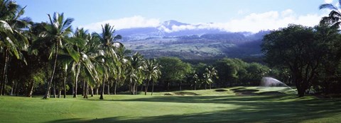Framed Makena Golf Course, Maui, Hawaii Print