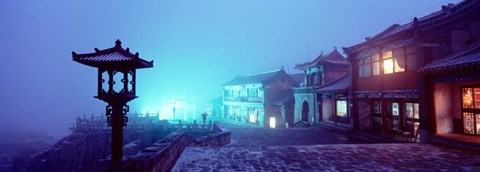 Framed Mount Taishan, Shandong Province, China Print
