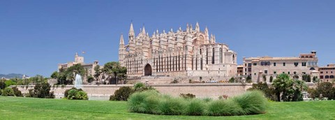 Framed Palma Cathedral (La Seu) and Almudaina Palace, Spain Print