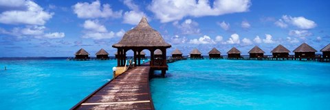 Framed Thulhagiri Island Resort, North Male Atoll, Maldives Print