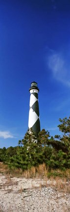 Framed Cape Lookout Lighthouse, Outer Banks, North Carolina Print