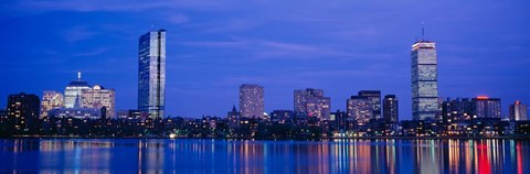 Framed Skyline, Boston, Massachusetts Print