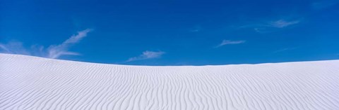 Framed Blue SKy over White Sands National Monument, New Mexico Print