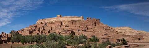 Framed Ksar Ait Benhaddou along the Ounila River, Souss-Massa-Draa, Morocco Print